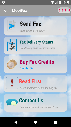 MobiFax - Quickly Send Fax from mobile phone Screenshot 0