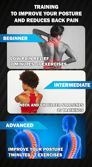 Back Pain Relief Exercises & Stretching Screenshot 1