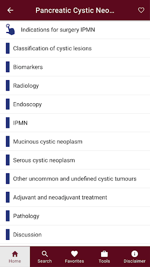 Pancreas Guidelines Screenshot 1