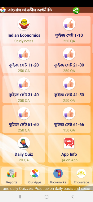 Indian Economics in Bengali Screenshot 0