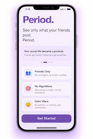 Period. – Friends Only Social Screenshot 1