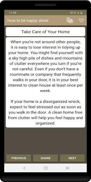How to be happy alone Screenshot 2