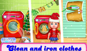 Christmas House Cleaning Time- Girls home Cleaupup Screenshot 3
