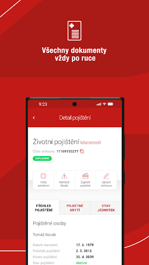 Moje Generali Screenshot 2
