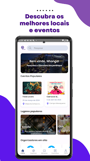 Onde MZ: Eventos em Moçambique Screenshot 1