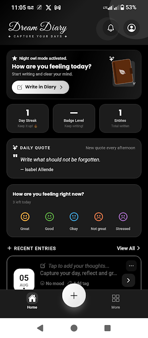 Dream Diary Screenshot 3