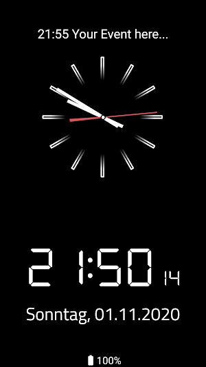 Analog & Digital Clock Screensaver Screenshot 0