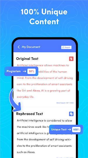 Paraphraser | Reword Your Text Screenshot 2