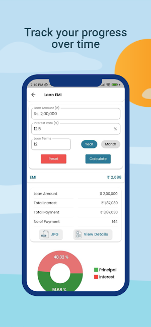 LoanMe EMI Calculator for Loan Screenshot 3