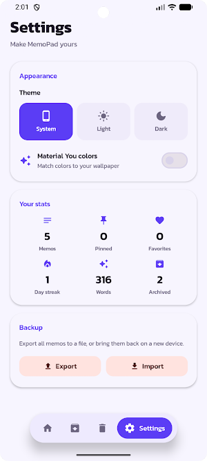Memo pad Screenshot 3