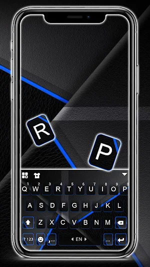 Blue Line Business Keyboard Background Screenshot 0