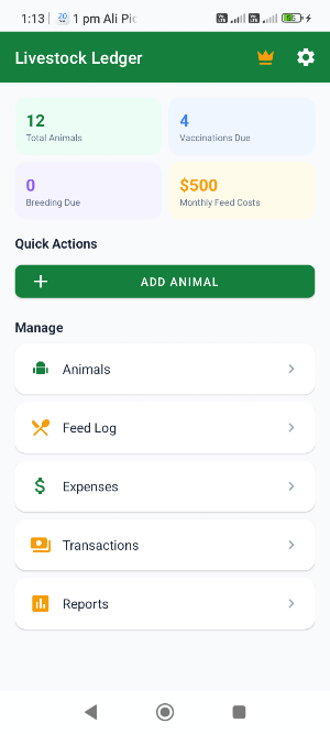Livestock Ledger: Herd Manager Screenshot 0