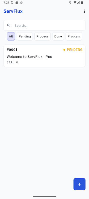 ServFlux: Service Order Track Screenshot 0