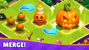 Halloween Merge Puzzle Game Screenshot 3