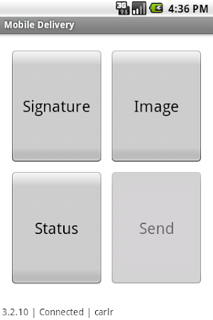 Mobile Delivery Screenshot 1