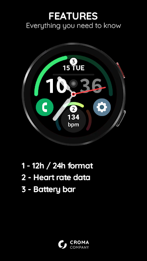 Commutator Watch Face Screenshot 1
