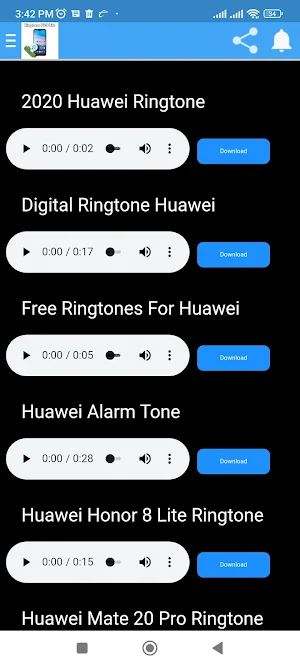 Tonos Llamada Huawei P20 Lite Screenshot 1