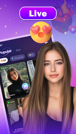 HotSpark - Live video chat Screenshot 0