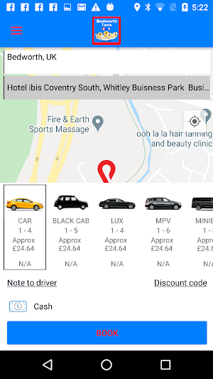 Bedworth A2B Taxis Screenshot 1