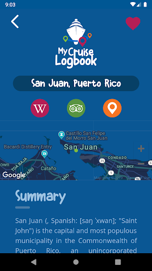 My Cruise Logbook Screenshot 1