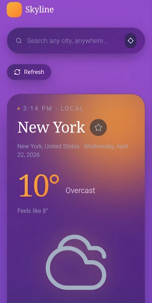 Skyline forecast weather Screenshot 0