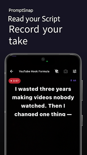 PromptSnap | Teleprompter Screenshot 1