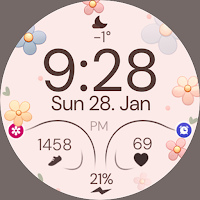 Pastel Floral Watch Face