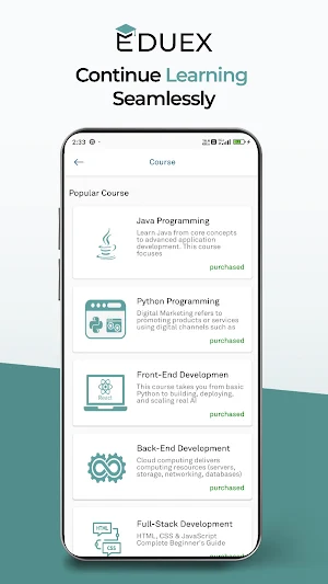 EduEx – Courses & Training Screenshot 1