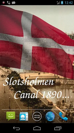 Denmark Flag Live Wallpaper Screenshot 1