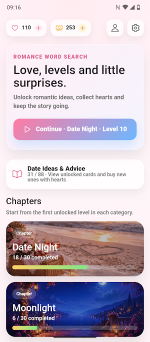 Love Grid: Couple Word Game Screenshot 0