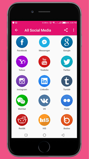 All in One Social Browser App Screenshot 2