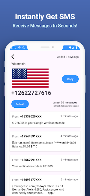 USA Phone Number Screenshot 2