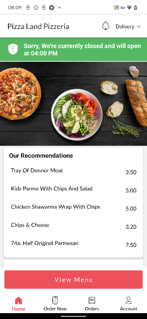 Pizza Land Pizzeria Screenshot 1