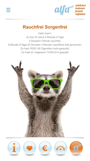 Rauchfrei mit Alfa Screenshot 2