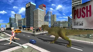 Angry Dinosaur City Attack Simulator 3D Screenshot 2