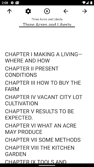 Book, Three Acres and Liberty Screenshot 0
