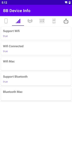 Bluebird DeviceInfo Screenshot 1