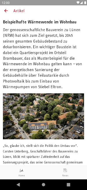 WeStiebel Screenshot 2