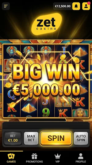 ZetCasino Screenshot 1