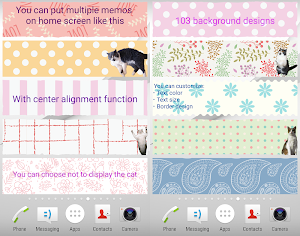 Cat Sticky Memo Notepad Screenshot 3