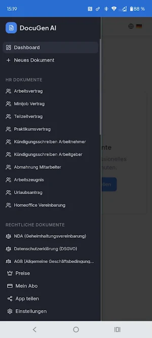 DocuGen AI - CVs - Contracts Screenshot 2