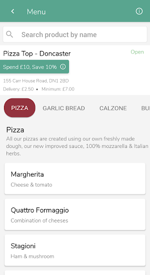 Pizza Top Doncaster Screenshot 1