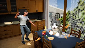 Virtual Cat Sim Game 3D Screenshot 1