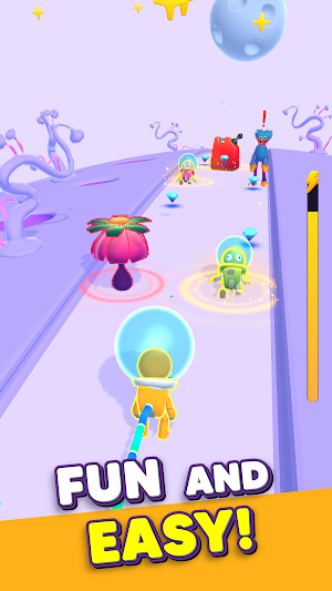 Bungee Space - Funny Runner Screenshot 0