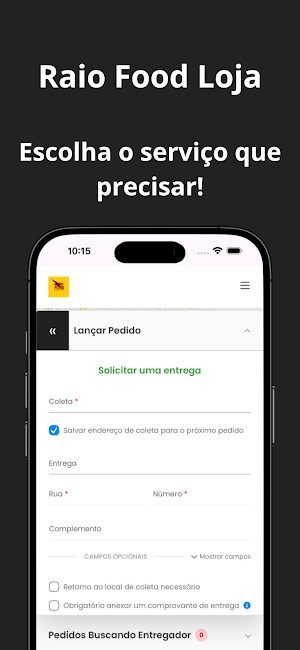 Raio Food Loja Screenshot 0