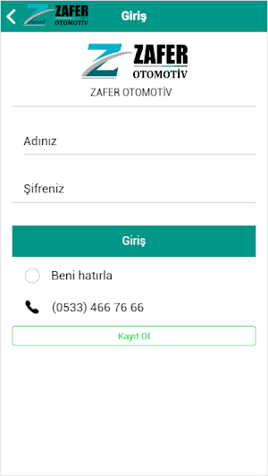 Zafer Otomotiv B2B Screenshot 1