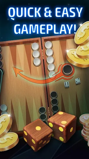 Backgammon Tournament - free backgammon online Screenshot 1