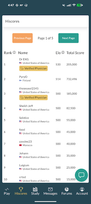 EKG Battle - Study & Compete Screenshot 2