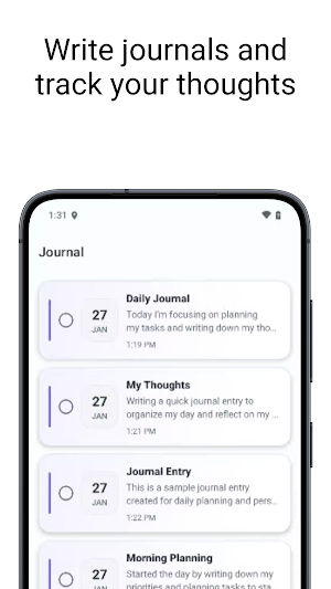 Journal Notes Daily Planner Screenshot 0