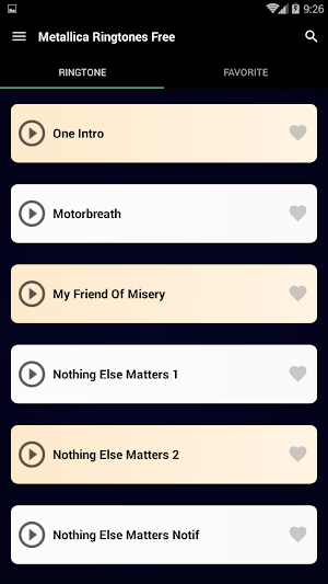 Metallica Ringtones Free Screenshot 1